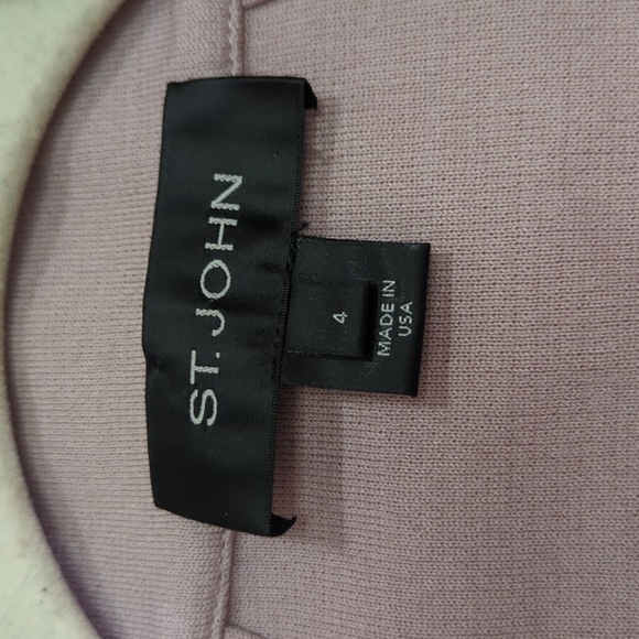 St. John Women's Lilac Zip-up Jacket - Picture 4 of 13